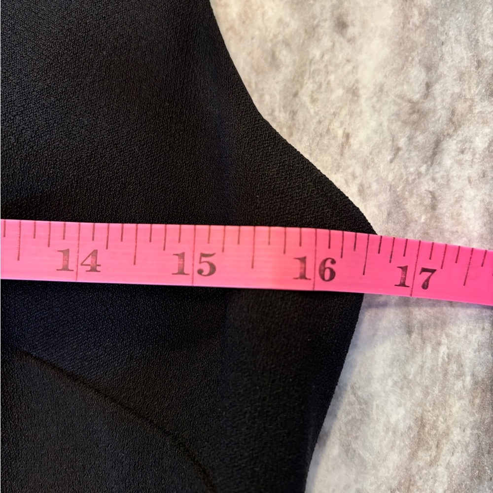 Talbots black sleeveless midi ruffle hem occasions dress. Size 6 petite.…‎ - Picture 6 of 9